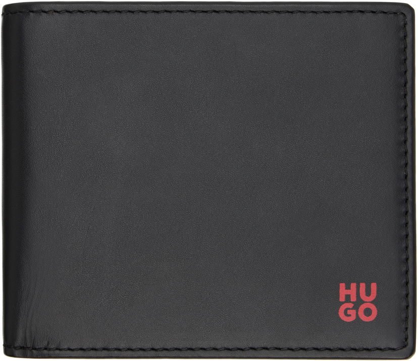 Denarnica BOSS HUGO Leather Wallet Črna | 50546136