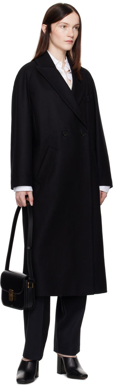Plašči A.P.C. A.P.C. Flora Double-Breasted Trench Coat Črna | WOAJS-F01541, 3