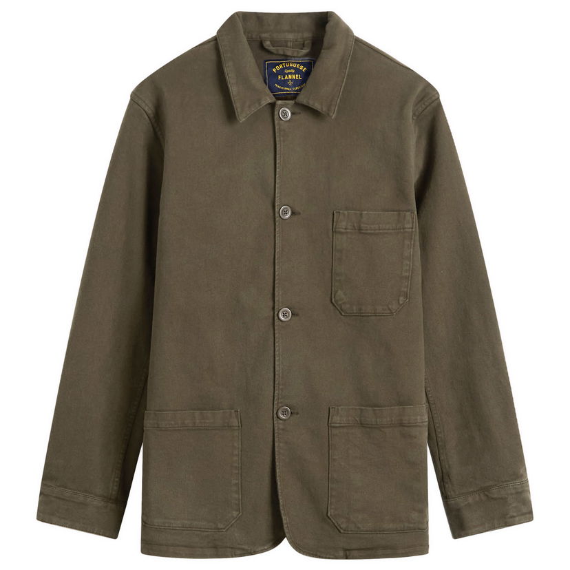 Jakna Portuguese Flannel Flannel Labura Chore Jacket Zelena | AW25007-OLV