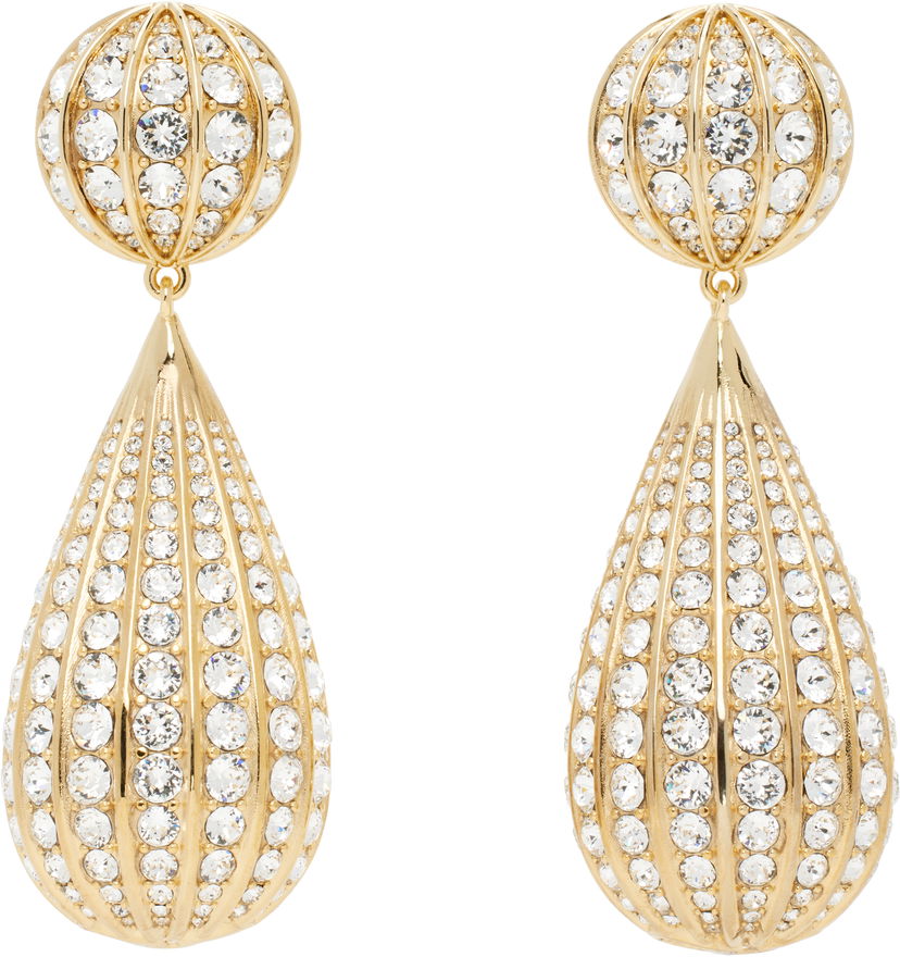 Uhani Valentino Valentino Garavani Poétiques Des Gouttes Crystal Drop Earrings Kovinski | 6W2J0Y30YCW