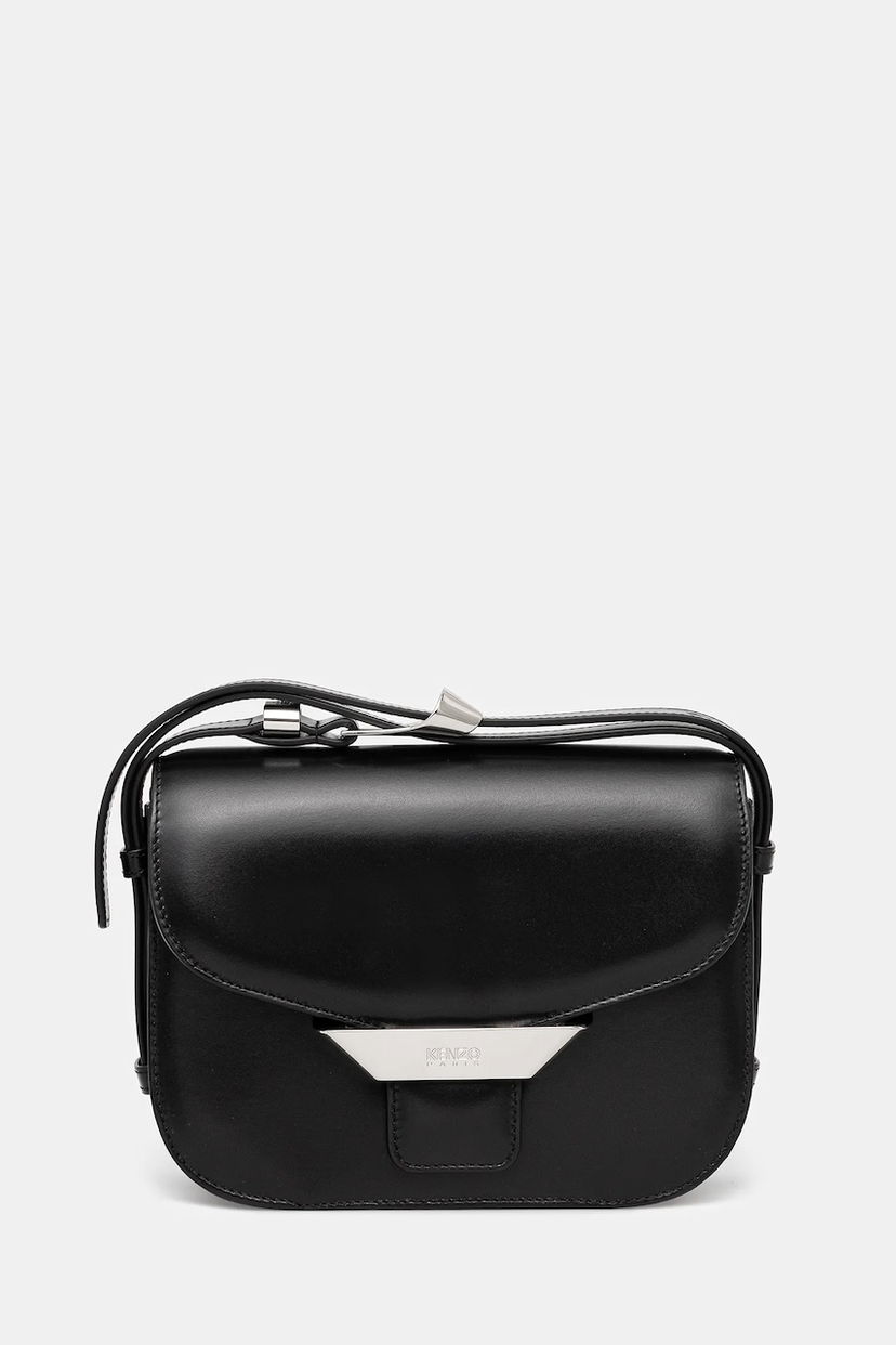 Torba za čez ramo KENZO Kenzo Leather Crossbody Bag Črna | FE62SA318L03.99