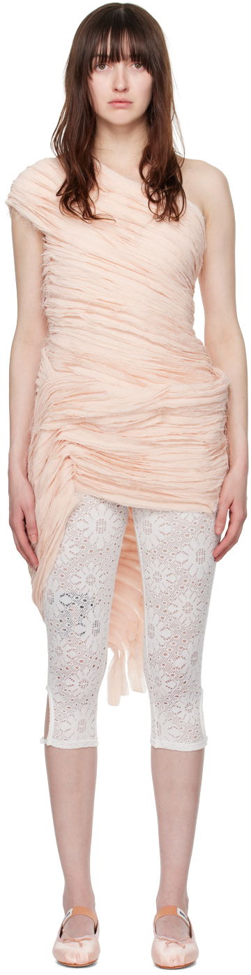 Obleke Collina Strada Collina Strada Whirl Draped Minidress Roza | XX4008