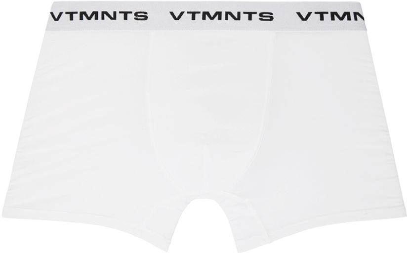 Boksarice VETEMENTS Logo-Woven Boxer Briefs Bela | VL22UN300W