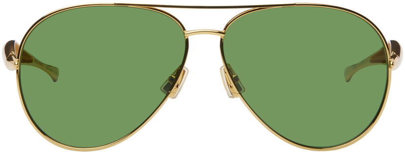 Sončna očala Bottega Veneta Aviator Sunglasses Zelena | BV1305S
