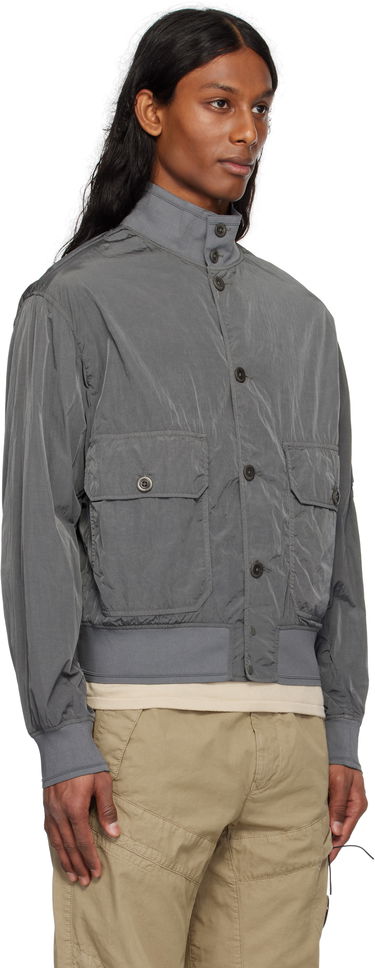 Bomber jakna C.P. Company C.P. Company Chrome-R Full Button Jacket Siva | 18CMOW014A-005904G, 1