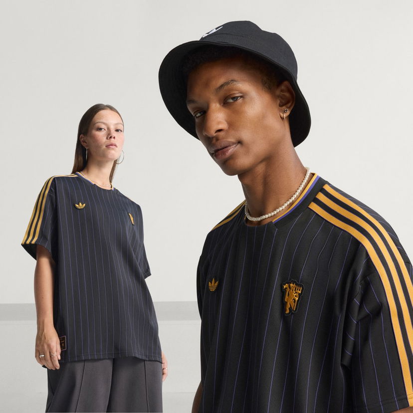 Dres adidas Performance Manchester United Terrace Icons Jersey Črna | JN2818