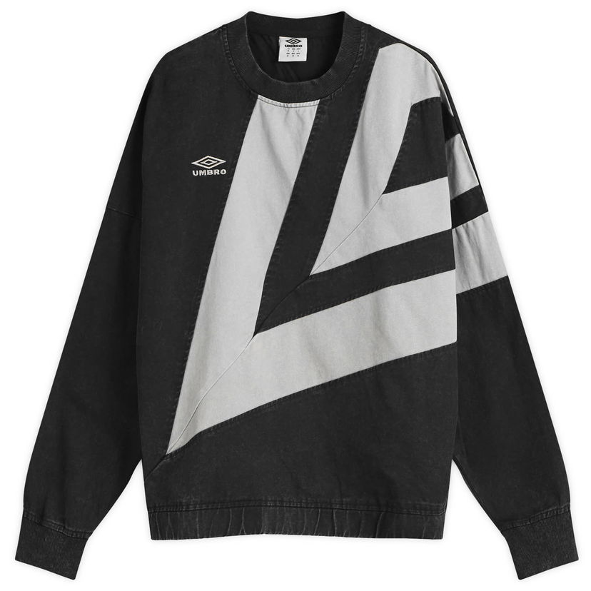 Pulover Umbro Washed Diamond Drill Sweatshirt Črna | 66640U-NBA