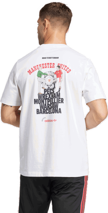 Majica adidas Performance Manchester United '91 T-Shirt Bela | JC9389, 1