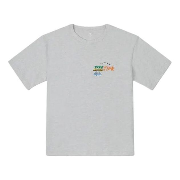 Majica Converse Summer Fishing Graphic T-Shirt Siva | 10027222-A02