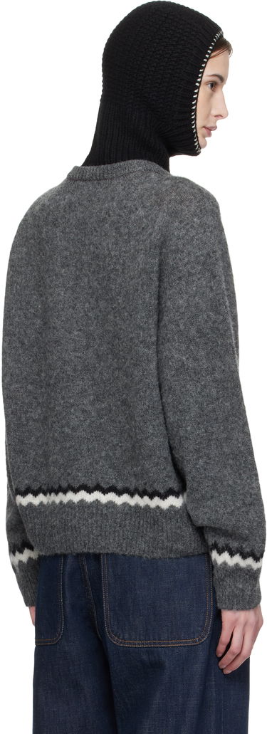 Pleteni pulover YMC YMC Atomic Zig Zag Cardigan Siva | Q8XMD, 2