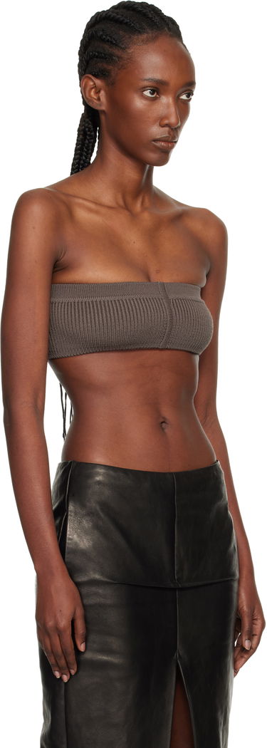Krop-top Rick Owens Rick Owens Concordians Slim Bandeau Top Siva | RO02E4673 KWVMH, 1