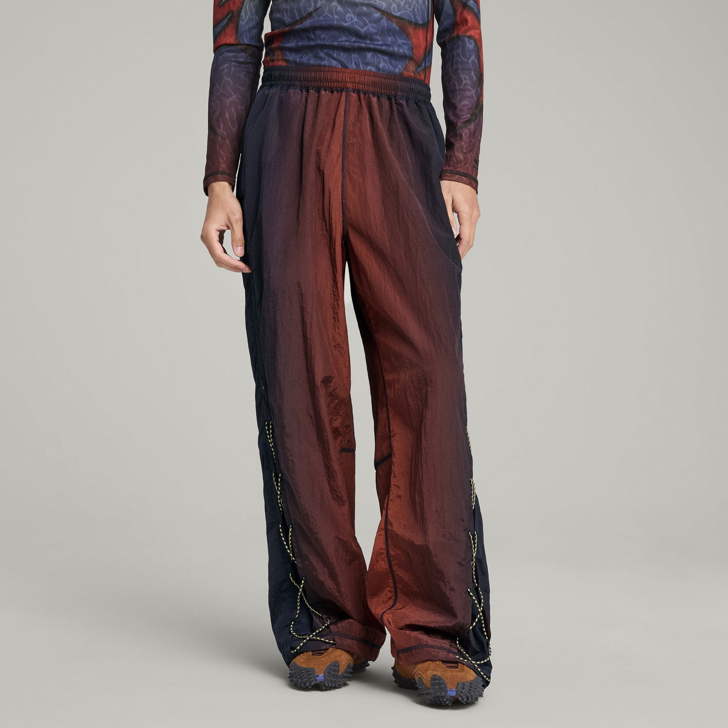 Trenirka Puma ARIES Collaboration Loose Fit Track Pants Rdeča | 629573_52, 0
