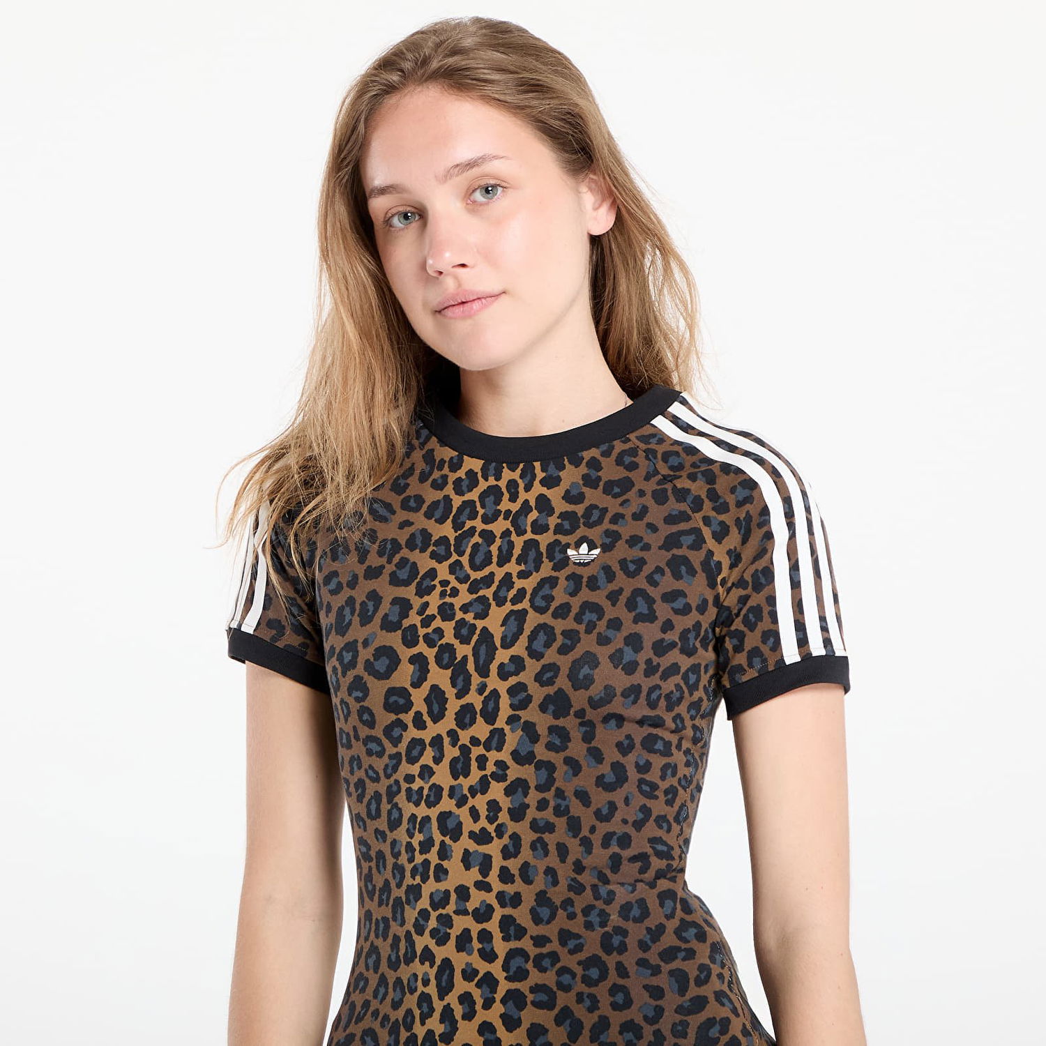 Majica adidas Performance Leopard Cali T-Shirt Rjava | JW7304, 1