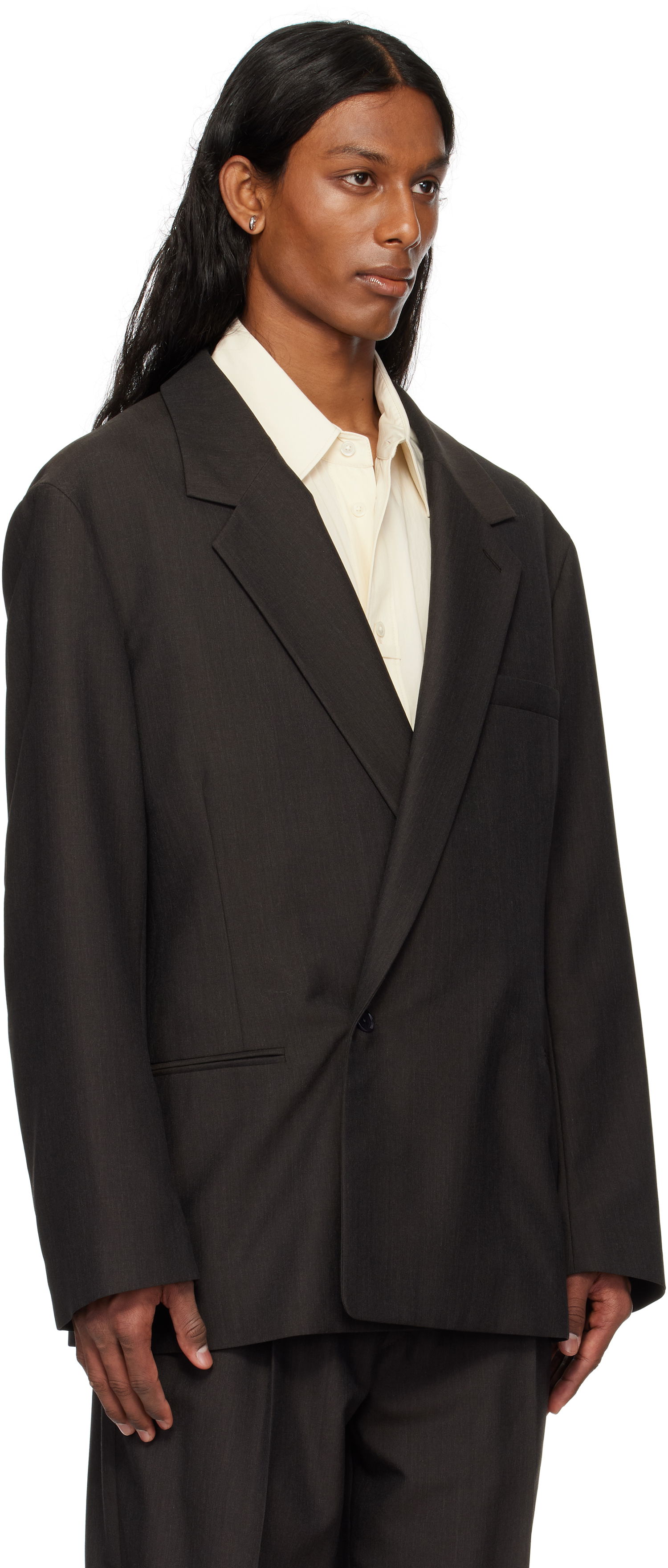 Jakna LEMAIRE Lemaire Soft Double Breasted Blazer Črna | JA1063 LF414, 1