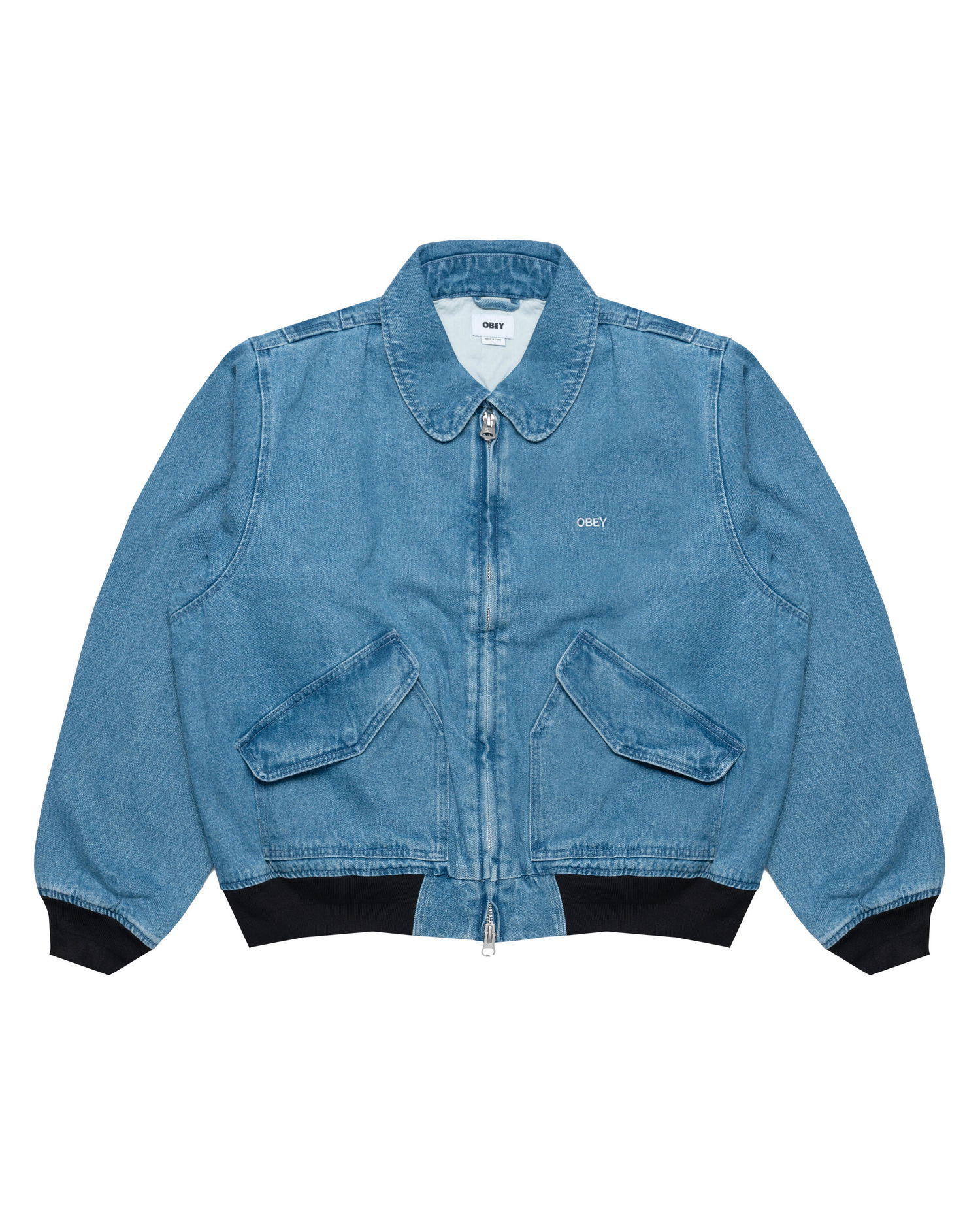 Bomber jakna OBEY Obey CWU Denim Jacket Modra | 121800587-LIN, 0