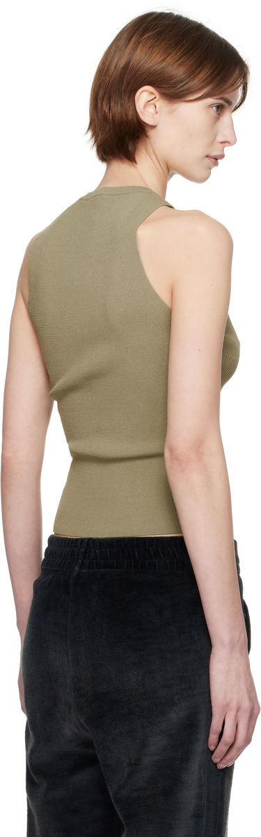 Majica brez rokavov Diesel Diesel M-Caddix Ribbed Tank Top Zelena | A17450 0DLAX, 2