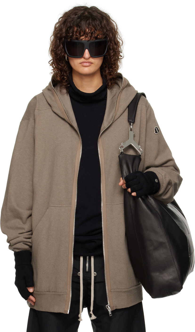 Pulover Rick Owens Jumbo Hoodie Siva | MU02D8G03 M4435