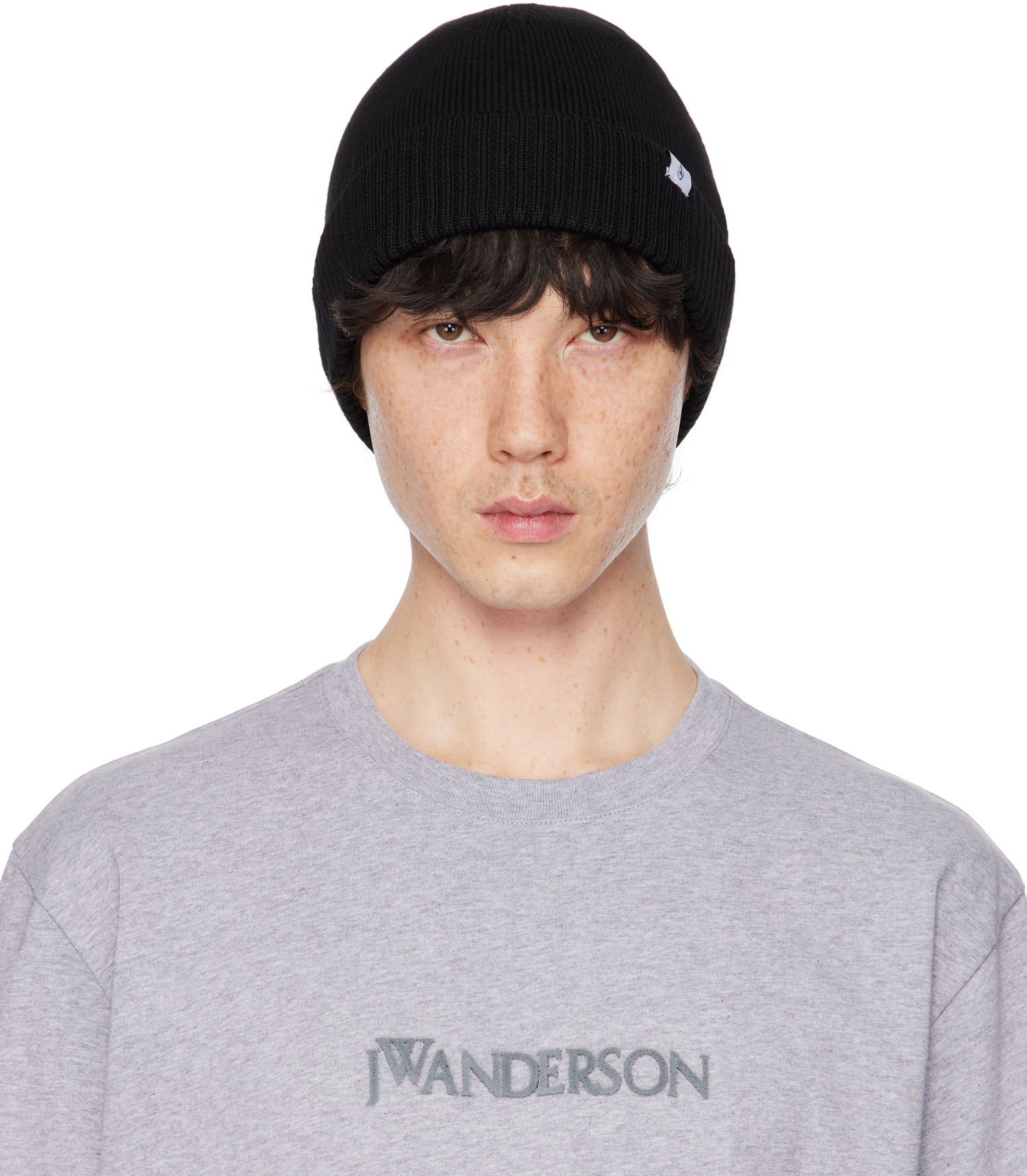 Beanie JW Anderson JW Anderson Knitted Beanie Črna | KW1370-YN0008, 0