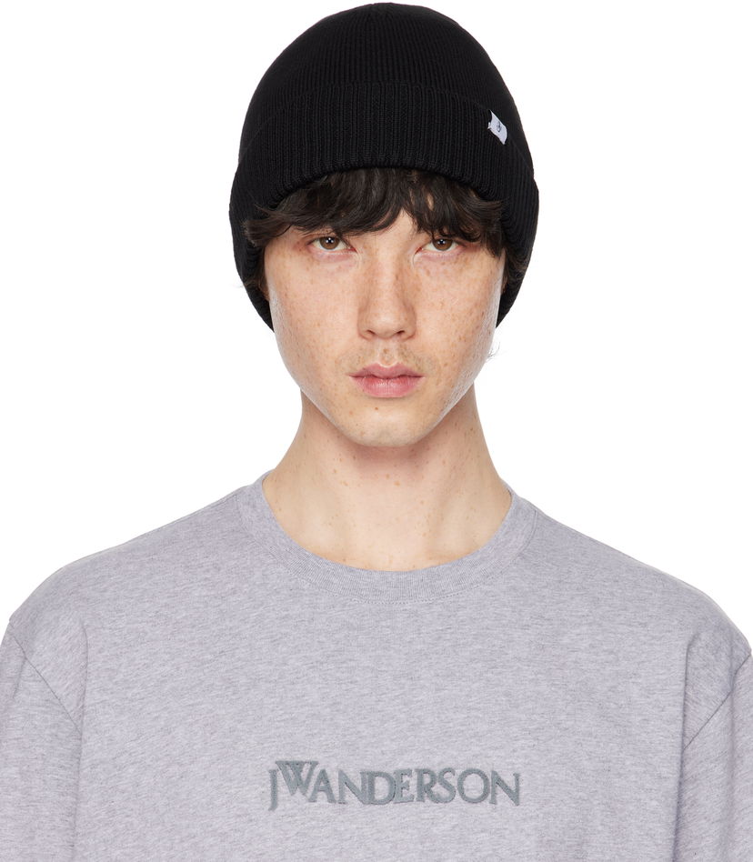 Beanie JW Anderson JW Anderson Knitted Beanie Črna | KW1370-YN0008