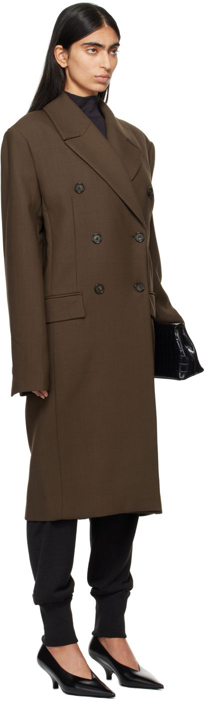 Torba za čez ramo TOTEME TOTEME Midi Double Breasted Coat Črna | 244-WRO0147-FB0061, 1