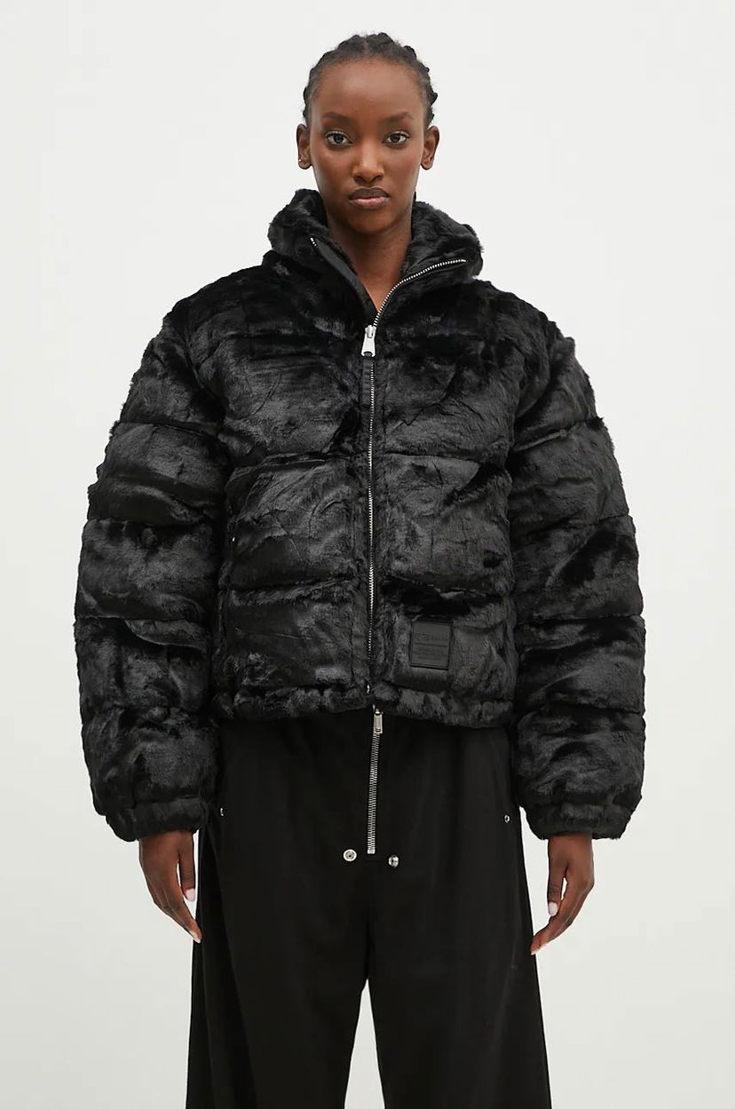 Puhovka Alpha Industries Fur Puffer Jacket Črna | 148002