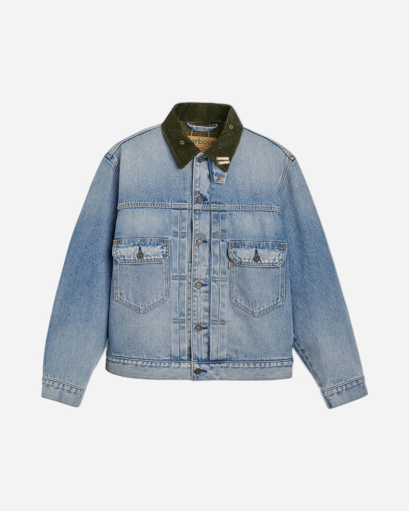 Jakna Levi's Type II Denim Trucker Jacket with Corduroy Collar Modra | 003GM00000 001