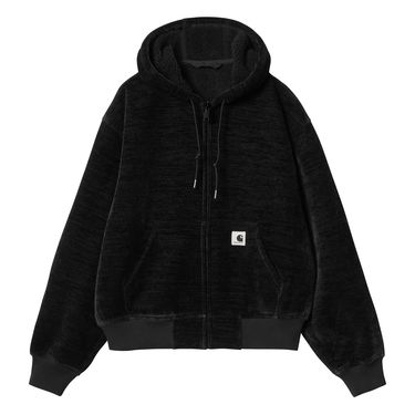Pulover Carhartt WIP Active Fleece Zip-Up Hoodie Črna | I033905_8, 7