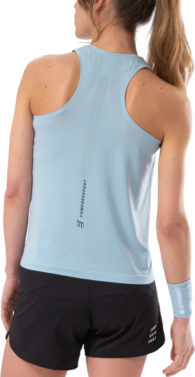 Majica brez rokavov Compressport Performance Singlet Tank Top Modra | atsw7445-atsw7445121, 1