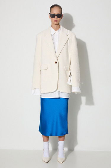 Jakna Samsoe Samsoe Single-Breasted Straight Fit Blazer Bež | F23200185, 1