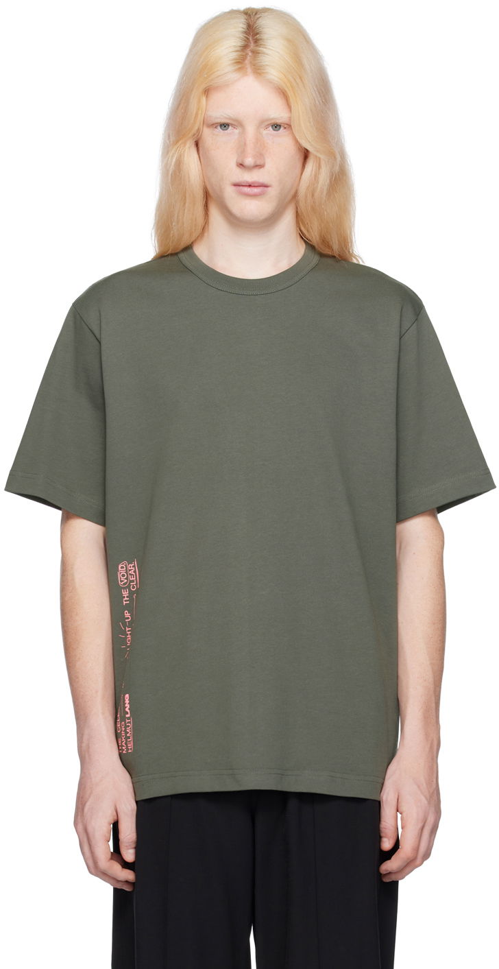 Majica Helmut Lang Space Graphic T-Shirt Zelena | N09HM521, 0