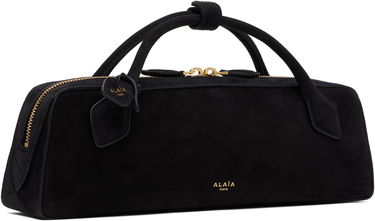 Torbica Alaïa 'Le Teckel' Suede Top Handle Bag Črna | AA1S06026CA328, 3