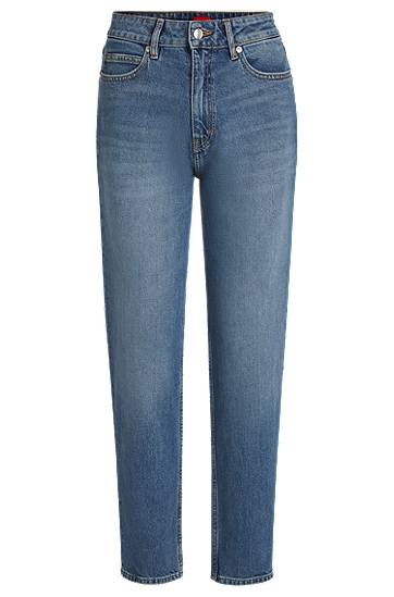 Kavbojke BOSS Mom Fit Comfort Stretch Jeans Modra | 50535128