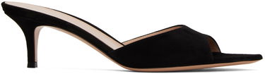 Superge in čevlji Gianvito Rossi Pointed Suede Heeled Mules Črna | G15110.55RIC.CAM, 0