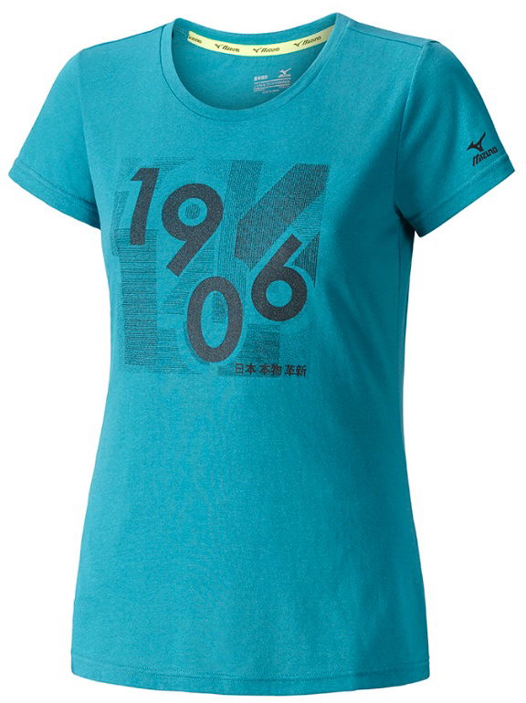 Majica Mizuno 1906 Print T-shirt Modra | k2ga7704-32