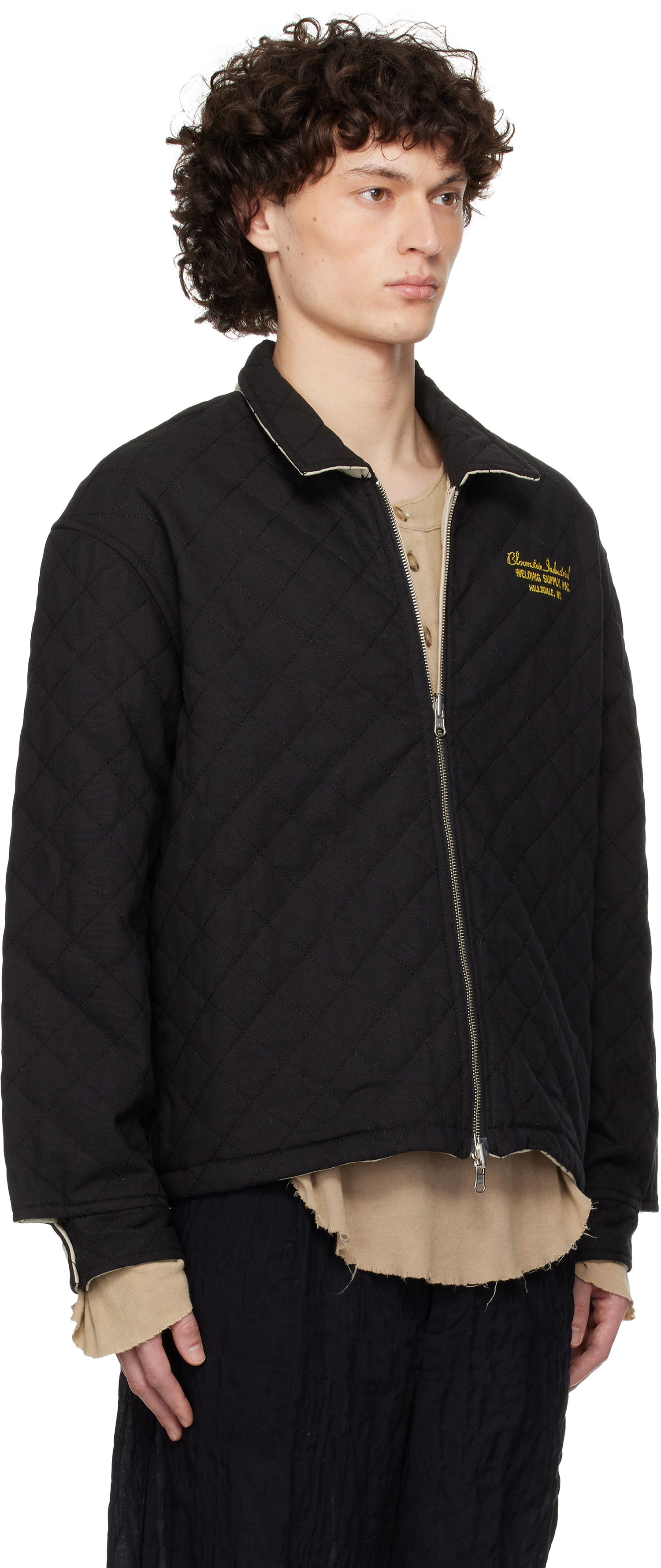 Bomber jakna Bode Bode Bloomstein Quilted Reversible Jacket Črna | MRS25JA028, 1