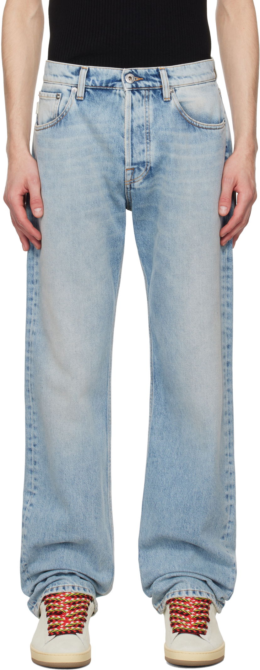 Kavbojke LANVIN Lanvin Straight-Leg Jeans Modra | RM-TR0147-D087-P25