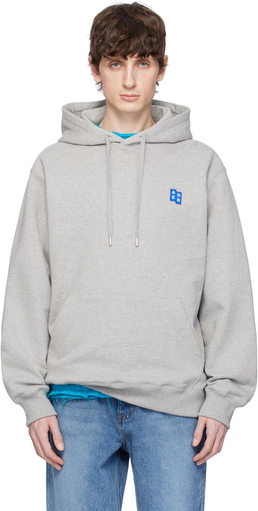 Pulover ADER ERROR ADER error TRS Tag 01 Hoodie Siva | BO42FYHD0101GR