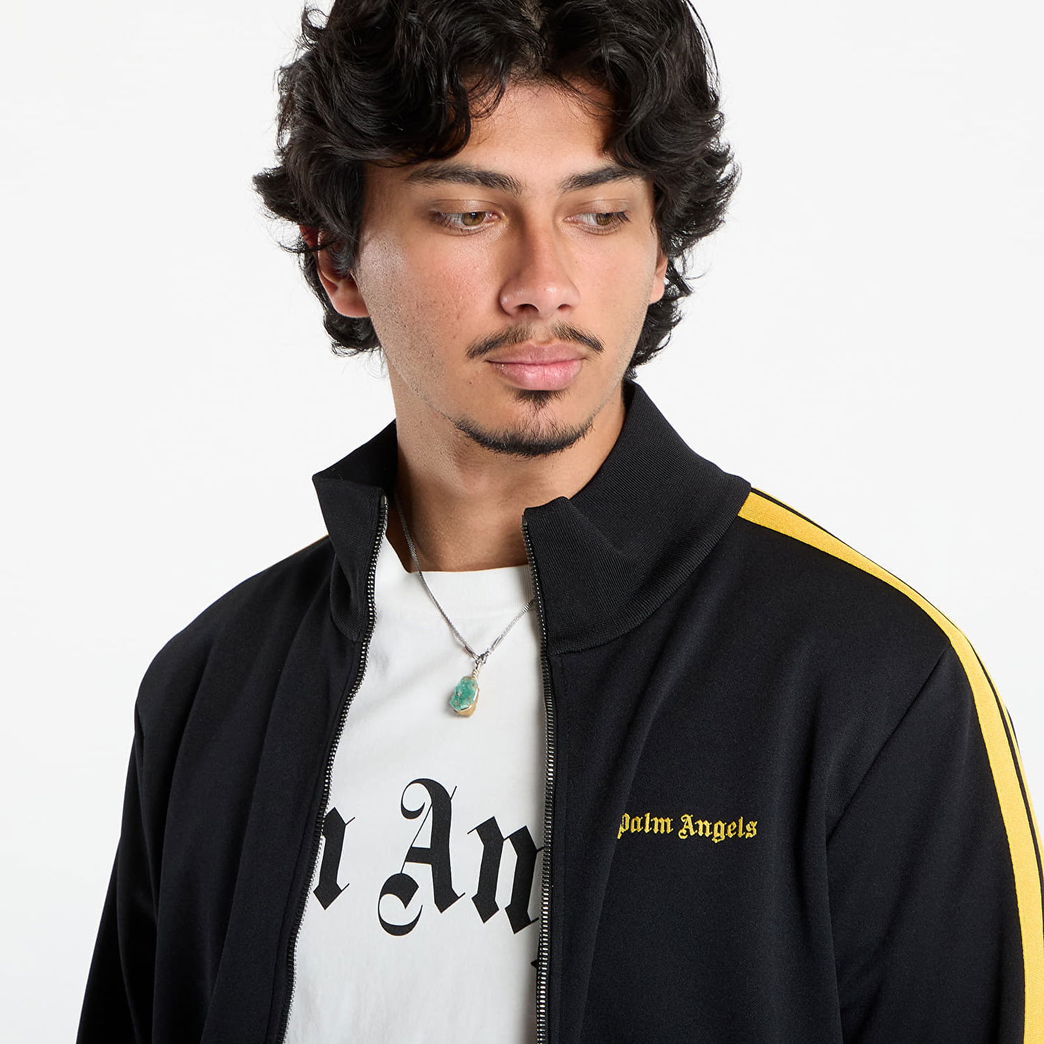 Jakna Palm Angels Palm Angels Classic Logo Color Track Jacket Črna | PMBD058F25FAB0011018, 1