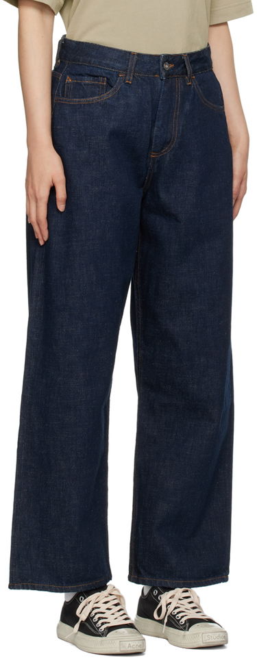 Kavbojke YMC Indigo Straight Leg Jeans Mornarica | Q4AZH, 1