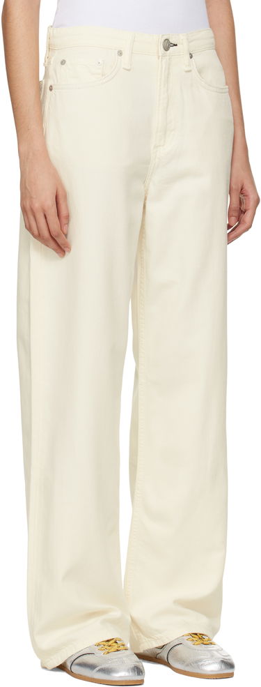 Kavbojke rag & bone Rag & Bone 'The Logan' Mid-Rise Wide Leg Jeans Bela | WDD22H2786STEC, 1