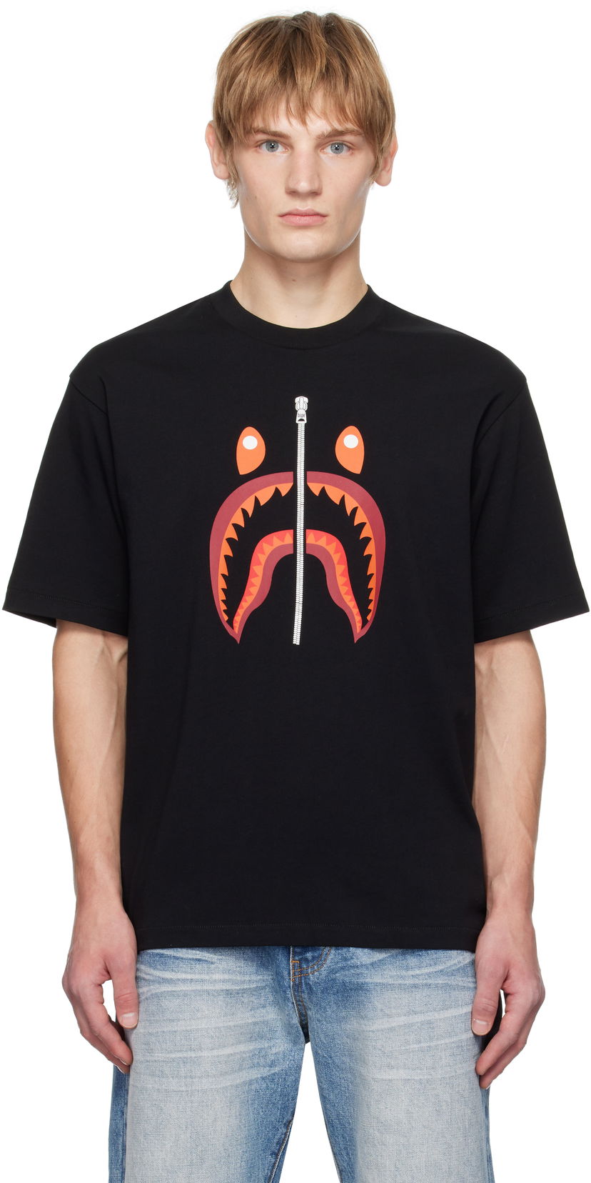 Majica BAPE Shark Graphic T-Shirt Črna | 001TEK701307M