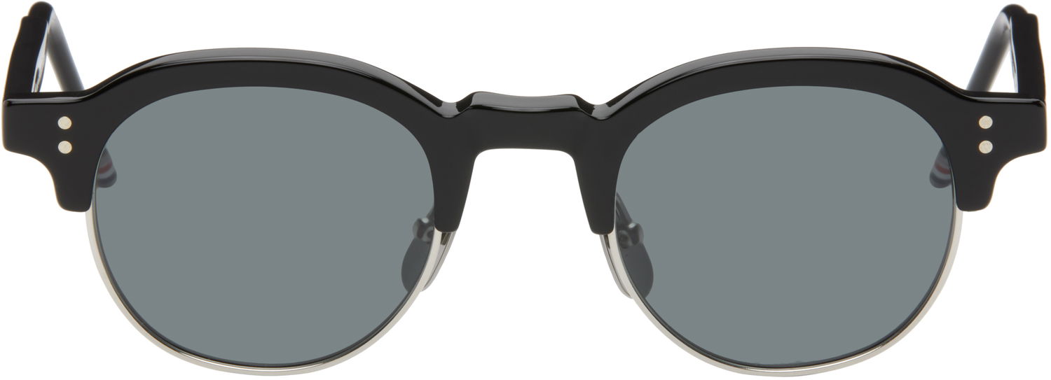 Sončna očala Thom Browne Acetate & Titanium Oval Sunglasses Črna | UES920A-G0003, 0