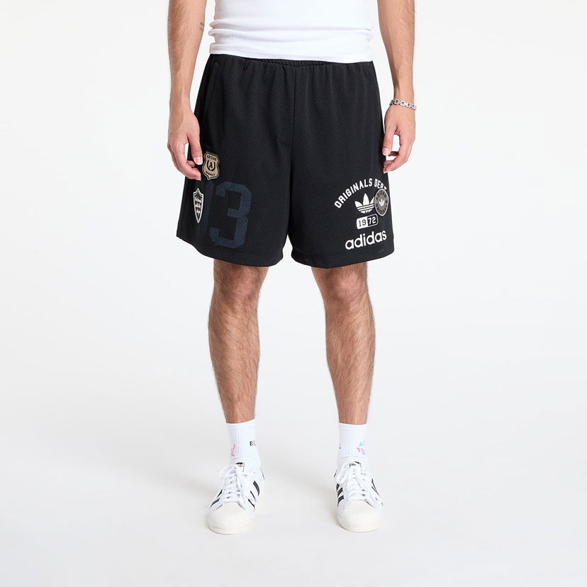 Kratke hlače adidas Originals Originals Dept. Graphic Mesh Shorts Črna | KD6230