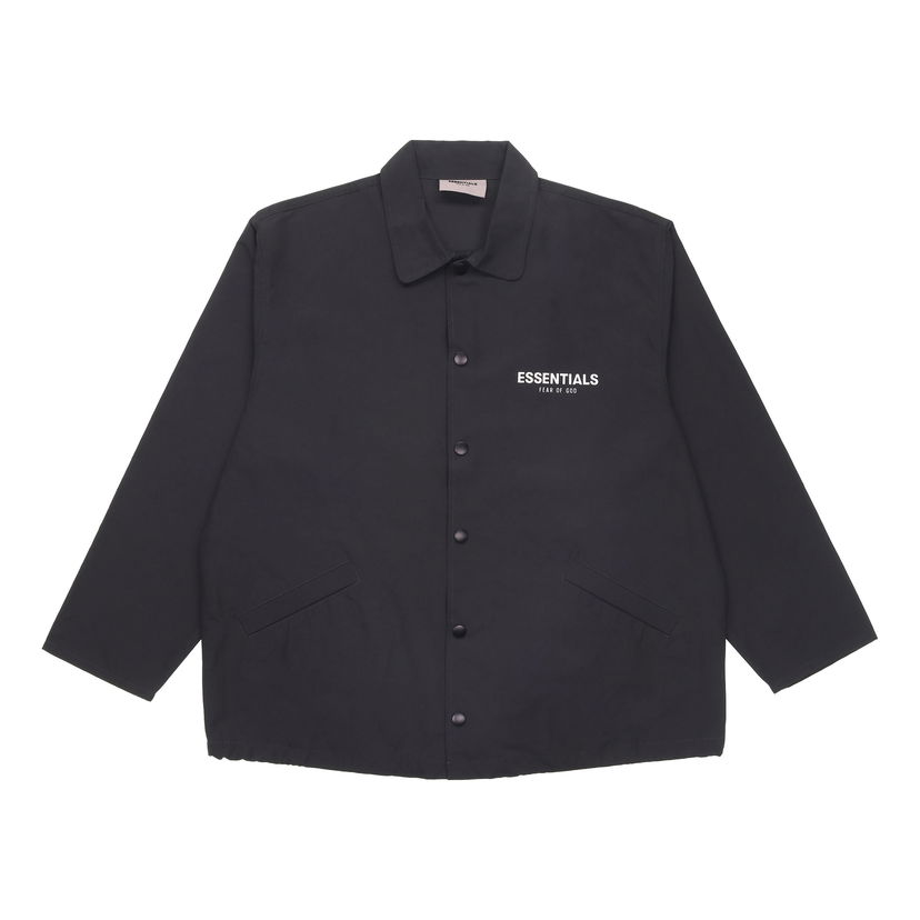 Vetrovka Fear of God Essentials SS21 Coach Jacket Črna | 0202250500021001
