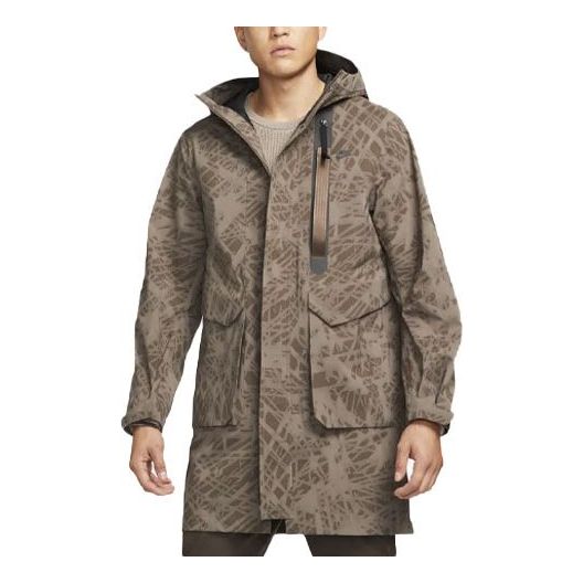 Dežni plašč Nike Storm-FIT ADV Tech Pack Hooded Long Jacket Rjava | DM5506-004