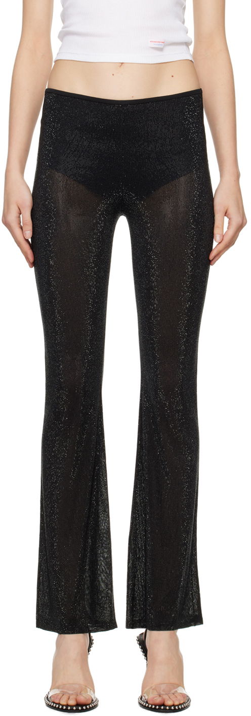 Hlače Alexander Wang Boot-Leg Trousers Črna | 1KC1244032