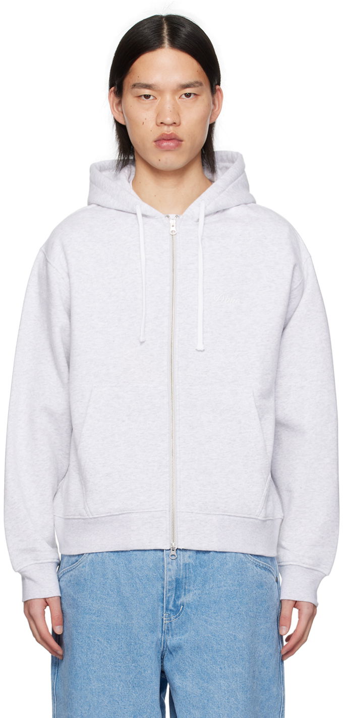 Pulover Dime Gray Cursive Hoodie Siva | DIMESP2417ASH, 0