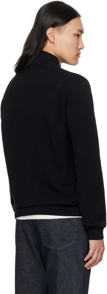 Pulover Stone Island Stone Island Stretch RWS Wool Zip-Up Sweatshirt Črna | K2S15 5100062 S00A1, 2