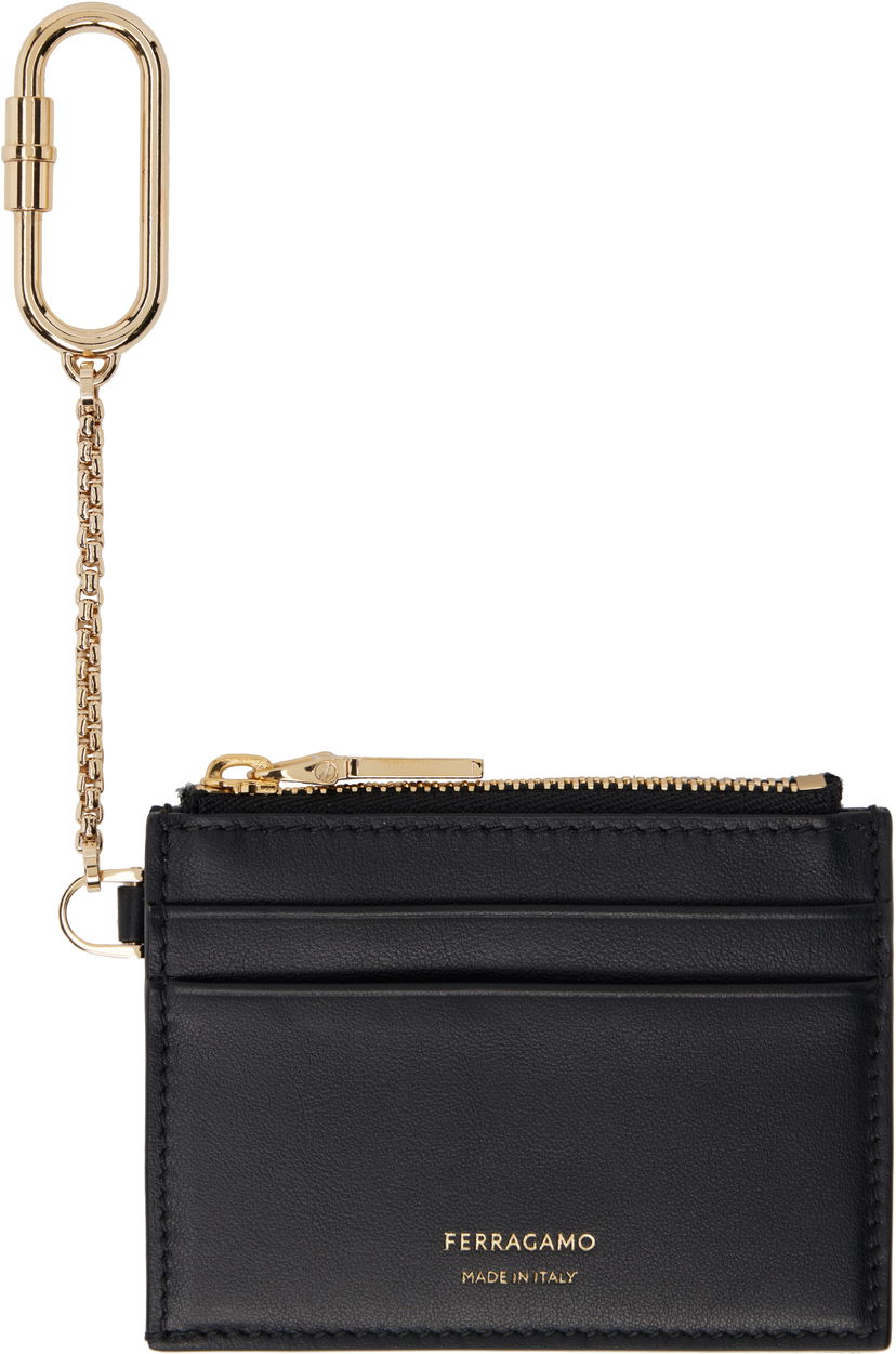 Obeski za ključe FERRAGAMO Ferragamo Keychain Card Holder Črna | 779949