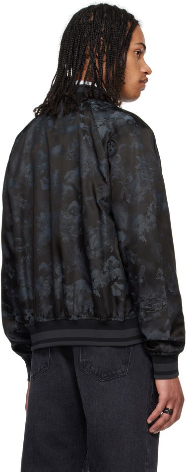 Bomber jakna Off-White Off-White Fresco Souvenir Varsity Bomber Jacket Črna | OMEH05AS25FAB0020210, 2